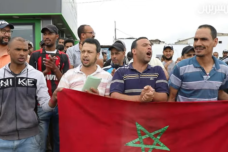 احتجاج بسبب الماء والكهرباء