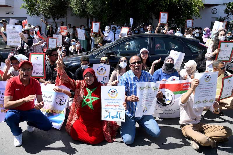 طلبة عائدون من أوكرانيا يحتجون على "الزمن المهدور" و"امتحان الإدماج"