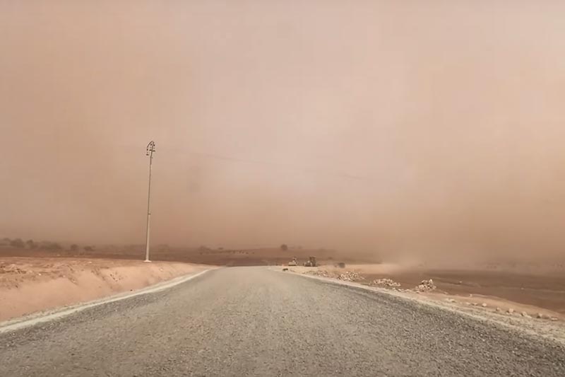 عاصفة رملية نواحي آسفي