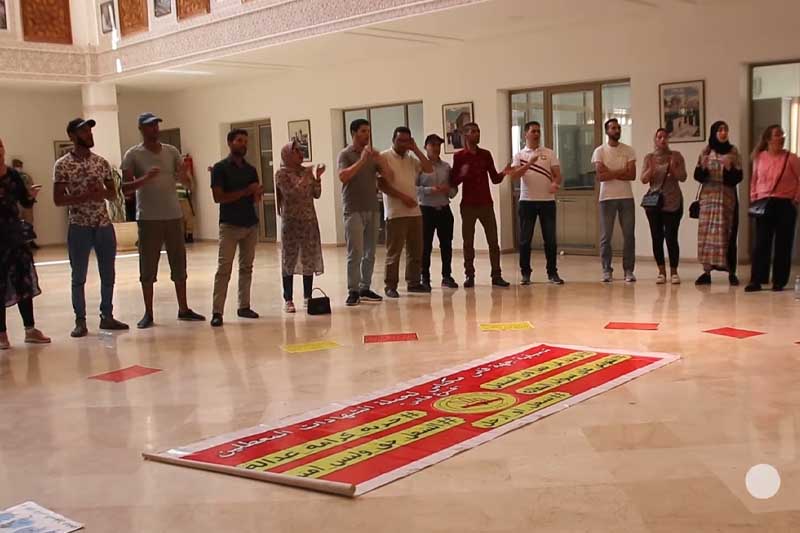 احتجاج في مقر جماعة فاس