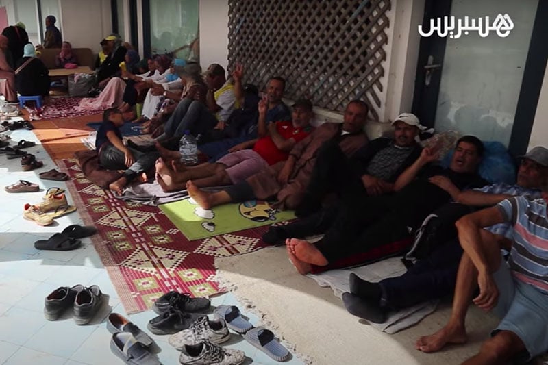 احتجاج عمال فندق بأكادير
