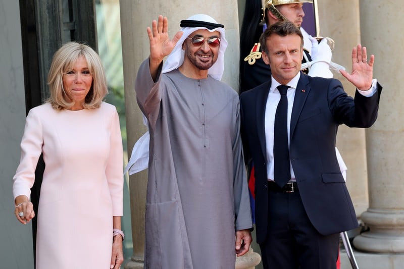 ماكرون يستقبل رئيس الإمارات في "الإليزيه"