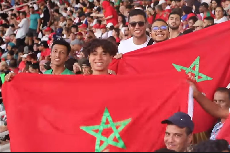 جماهير مغربية تساند اللبؤات