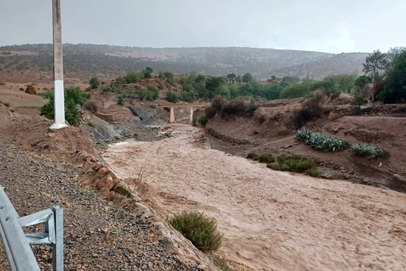 سيول جارفة ترفع منسوب وديان بولمان