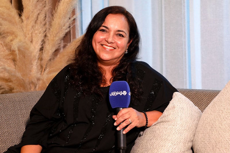 مع الفنانة السعدية أزكون
