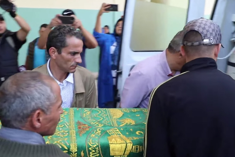 تشييع جثمان خديجة البيضاوية