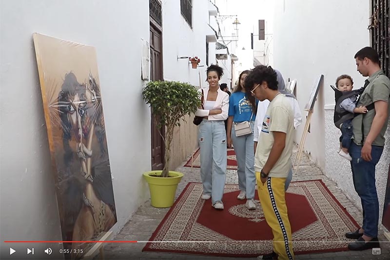 الفن التشكيلي في أزقة الرباط
