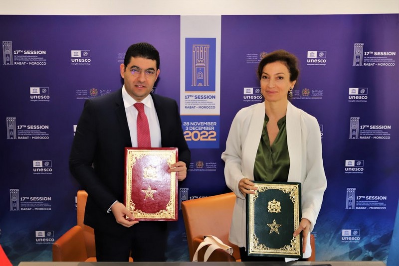المغرب واليونسكو يوقعان اتفاقية لحماية التراث المادي واللامادي في إفريقيا‎‎