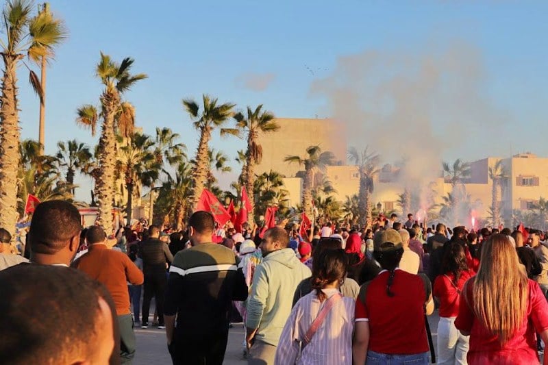 مظاهر فرح عارم بكلميم بعد تأهل المنتخب
