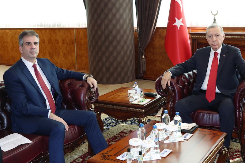 أردوغان يستقبل وزير الخارجية الإسرائيلي