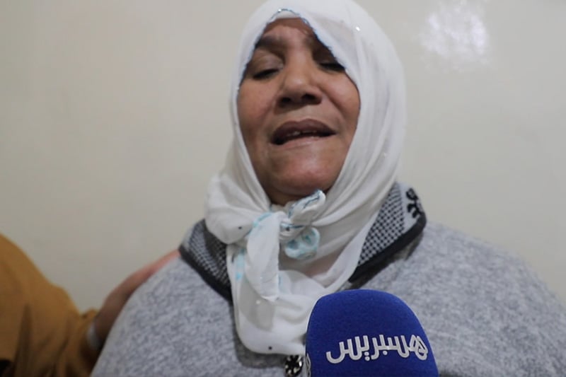مع عائلة  "الشرطي المغدور"