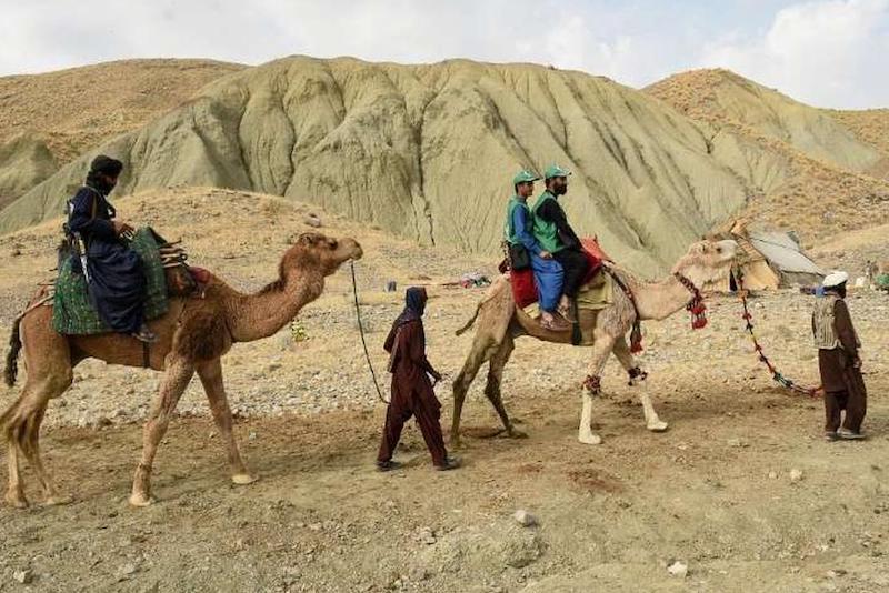 إحصائيون على الجمال يقصدون المناطق النائية في باكستان