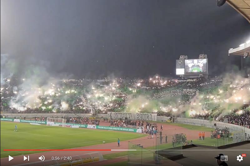احتفالية الرجاء في الديربي