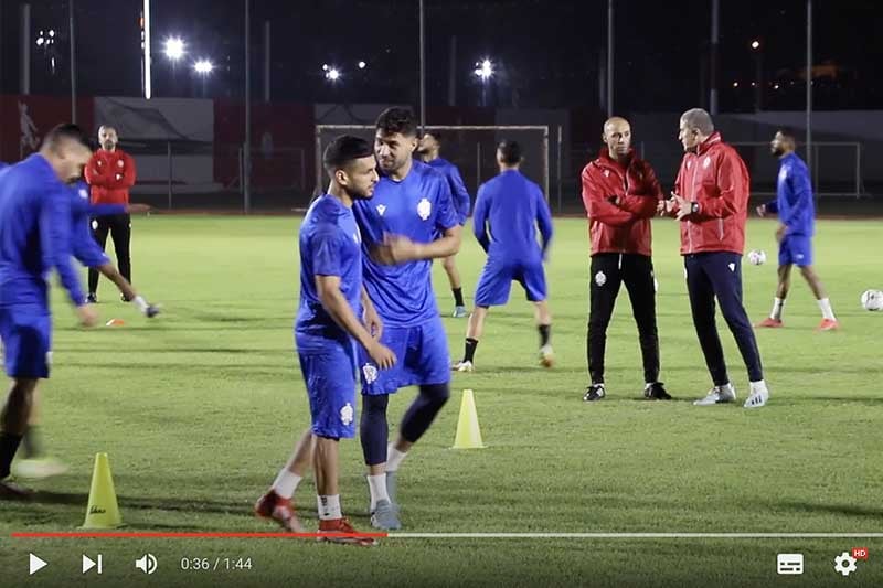 تداريب الوداد لملاقاة القبائل