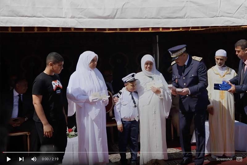 تكريم عائلة الشرطي بورزة