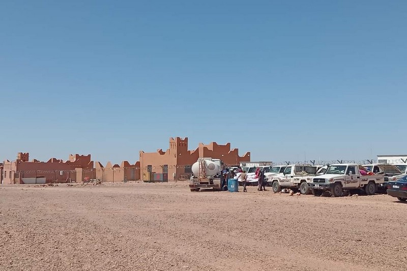 عمال محمية قطرية يعتصمون بأسا الزاك