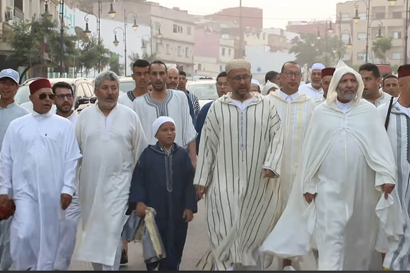 موكب صلاة العيد بوزان