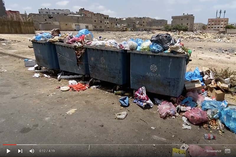 تراكم النفايات في الجديدة