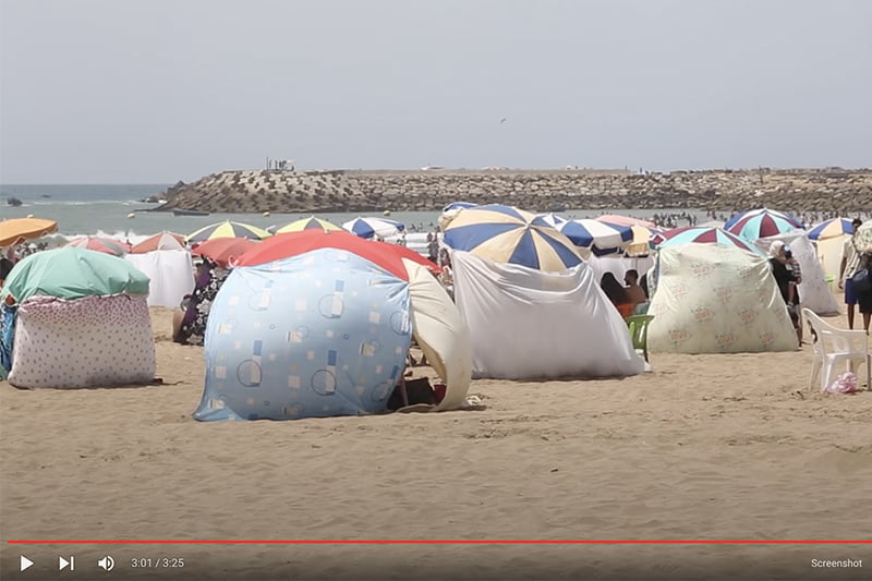 انتشار "ليزار" بشاطئ سلا