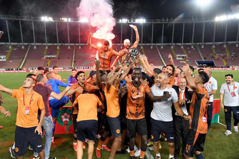 احتفال نهضة بركان بكأس العرش