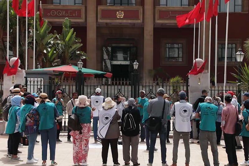 احتجاج الدكاترة المعطلين