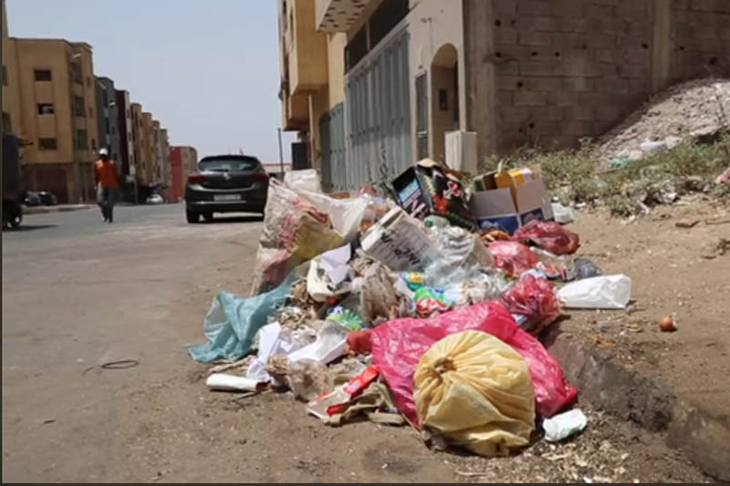 نفايات في شوارع سطات