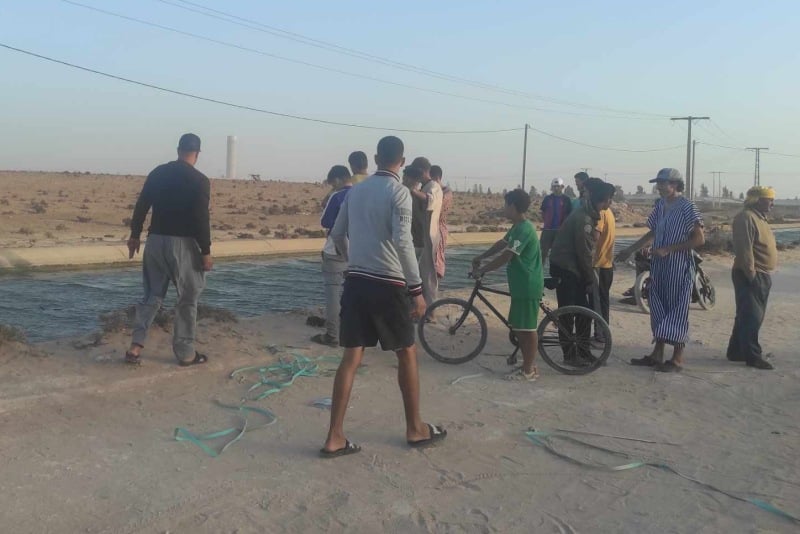 طفل يفارق الحياة في قناة للسقي بإنشادن