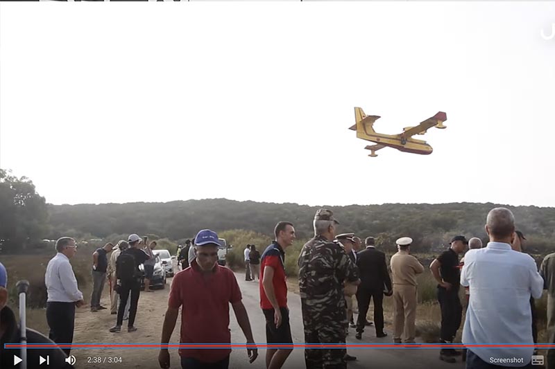 حريق بمحمية في القنيطرة