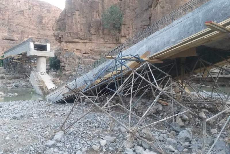 انهيار قنطرة يسائل الجدية بإقليم الرشيدية