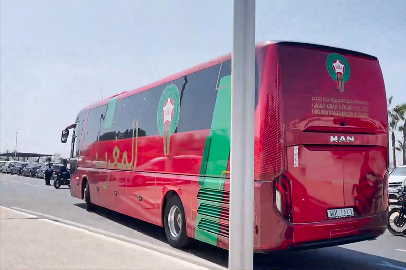 وصول المنتخب إلى أكادير