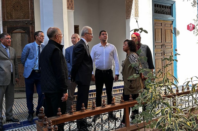 بنسعيد يزور مواقع تاريخية بمناطق الزلزال‬