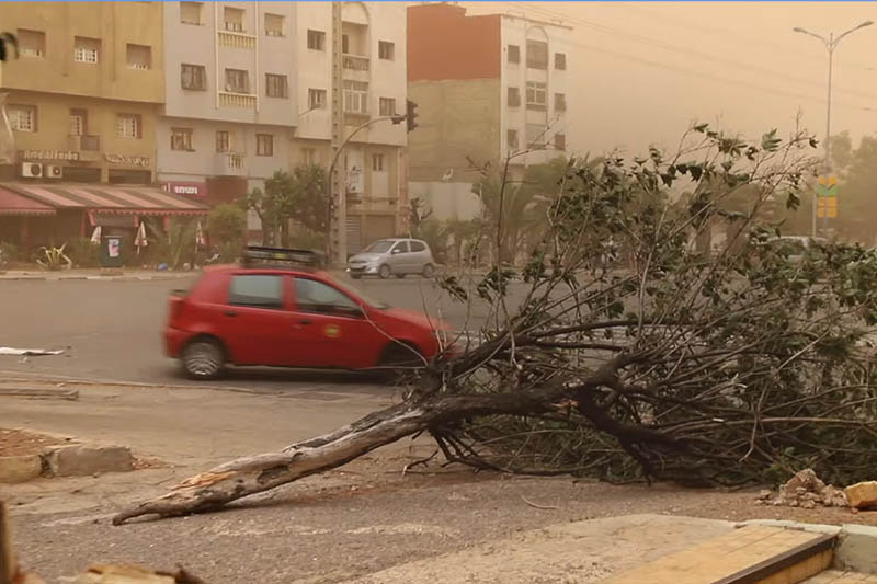 أجواء عاصفية في الدار البيضاء