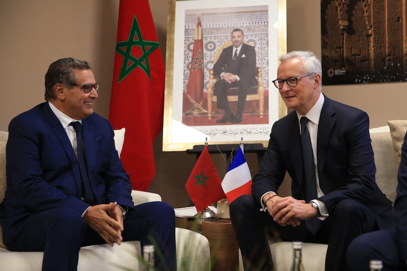 هذه دلالات لقاء رئيس الحكومة المغربية مع وزير الاقتصاد الفرنسي بمراكش