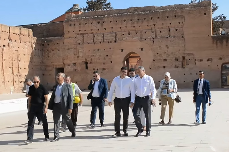 وزير الثقافة يزور مآثر مراكش
