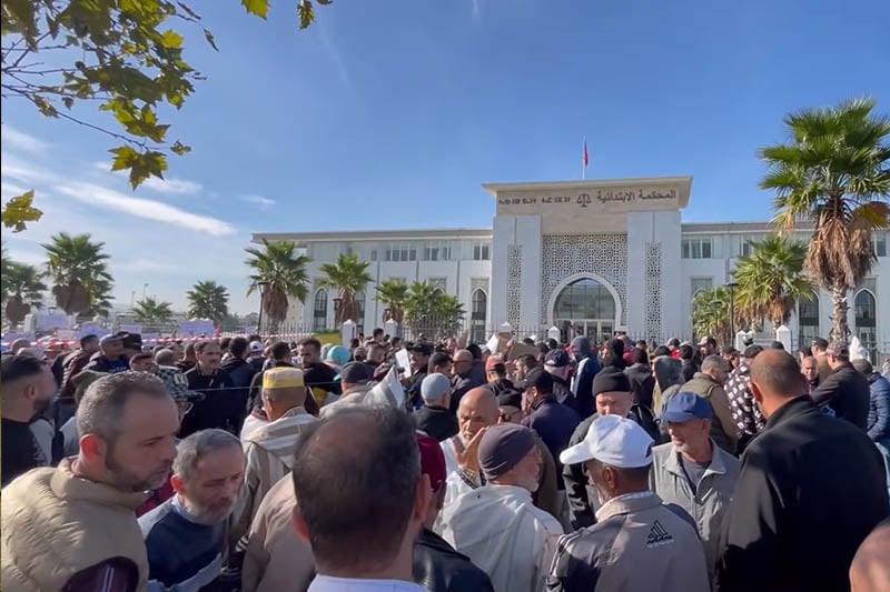 احتجاج ساكنة حومة الشوك