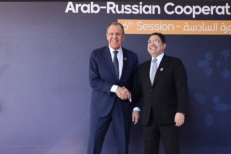 بوريطة يستقبل لافروف بمراكش
