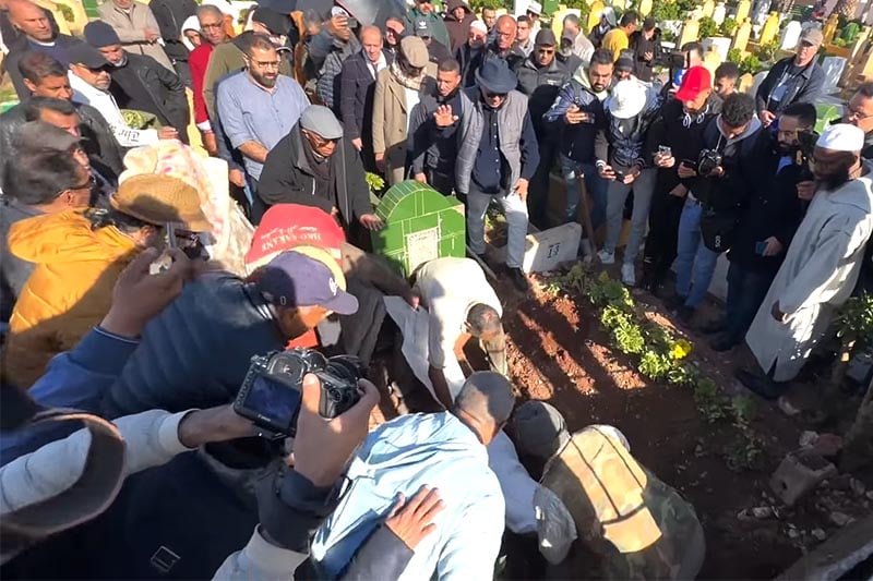 جنازة الفنان الراحل باعزيزي