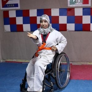 فتيحة الحكيم .. مغربية من ذوي الاحتياجات الخاصة تتألق في "البارا تايكواندو"