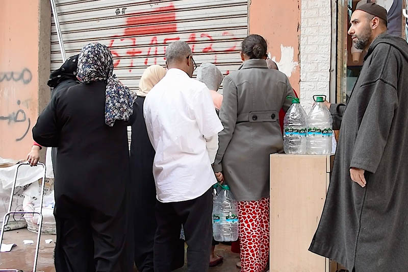 سكان مدينة مراكش بدون ماء