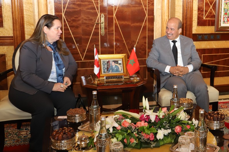 مباحثات تجمع ميارة وسفيرة كندا بالمغرب