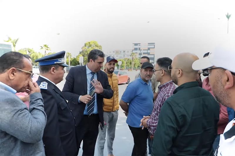 احتجاج أرباب محلات لافاج