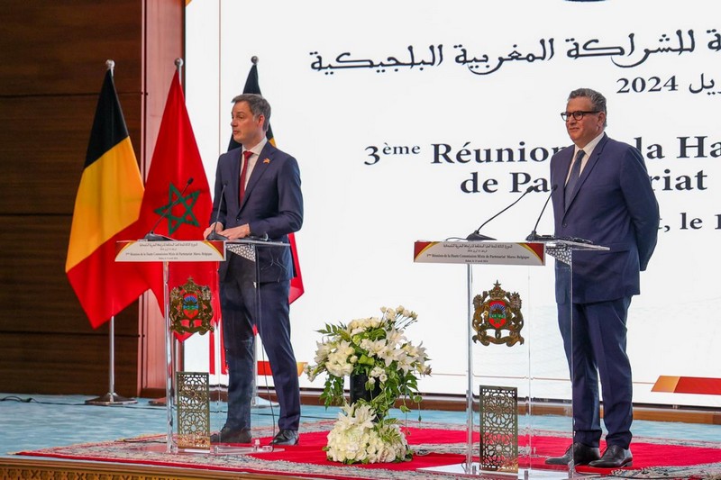 المغرب وبلجيكا يدعوان إلى وقف إطلاق النار في غزة وإقامة دولة فلسطينية