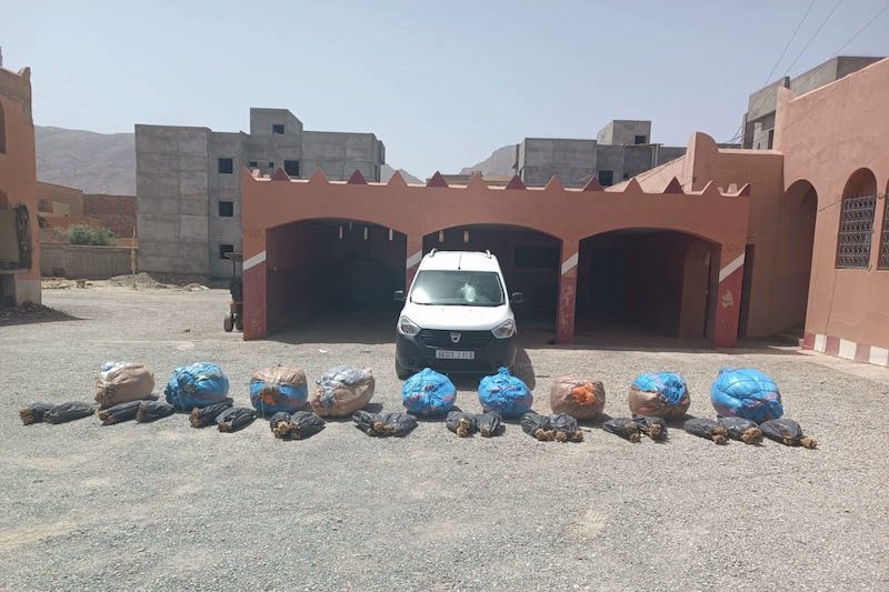 درك الريش يحجز شحنة من المخدرات