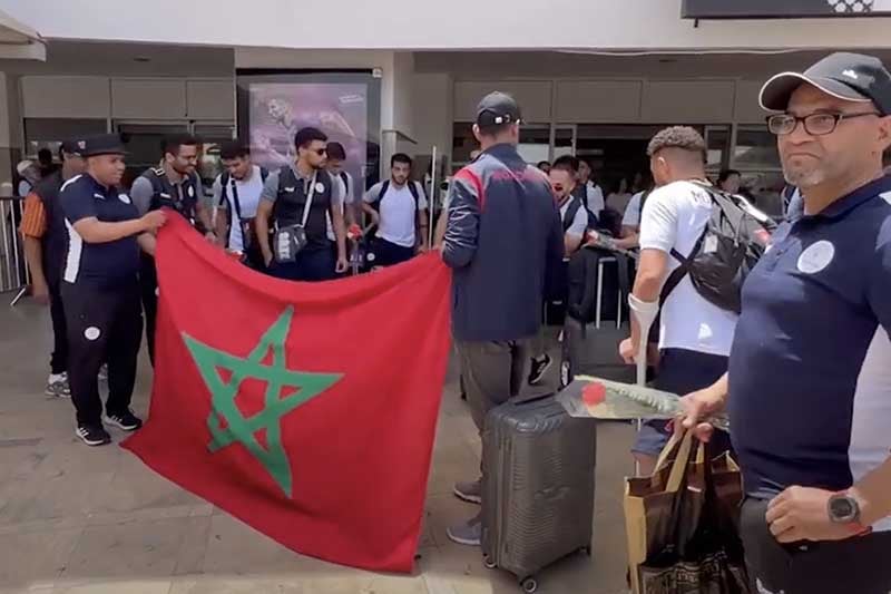 استقبال منتخب مبتوري الأطراف