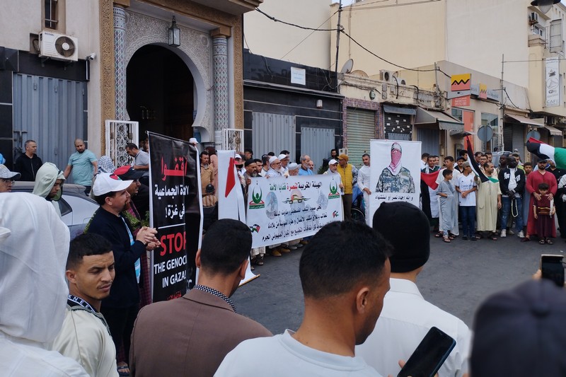 وقفة للتضامن مع فلسطين بمدينة إنزكان