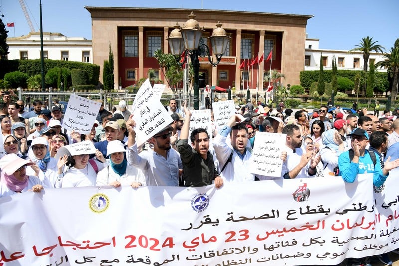 إنزال مهنيي الصحة أمام البرلمان