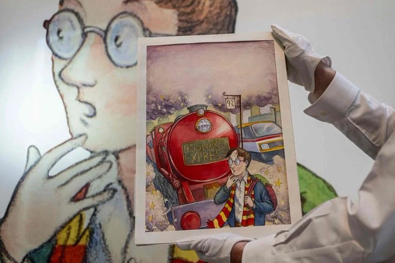 الرسم المائي لأول أغلفة "هاري بوتر" يجني 1,9 ملايين دولار