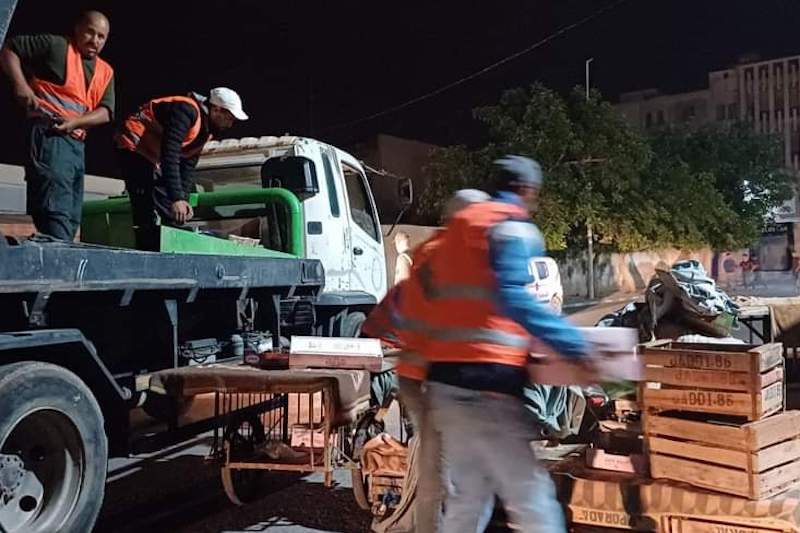 سلطات العروي تواصل تحرير الملك العام