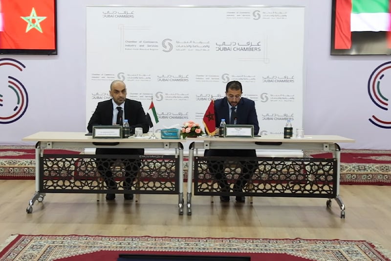 غرفة التجارة بالرباط وغرف دبي