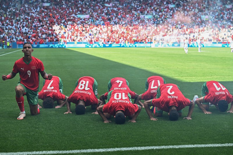الحكم يلغي هدف المنتخب الأرجنتيني .. والأولمبي المغربي يفوز بهدفين لواحد